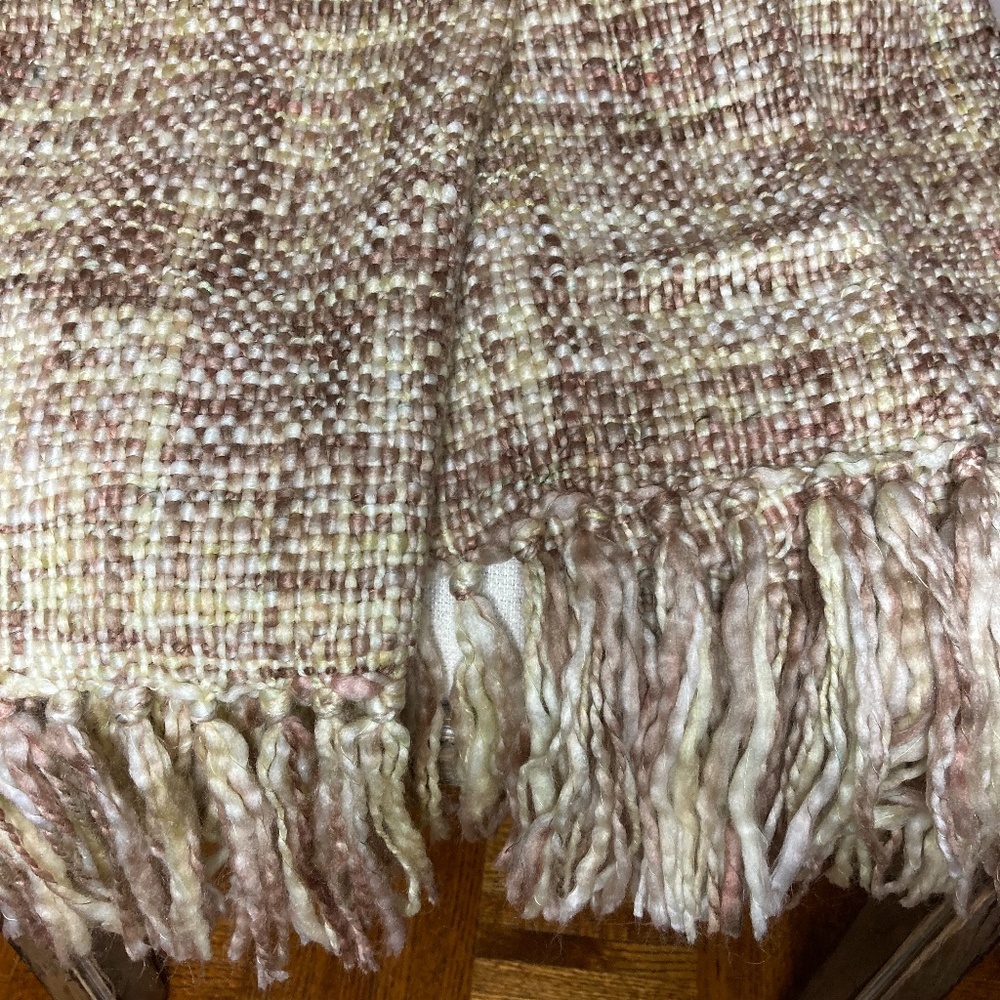 Acrylic Throw Blanket, Tan, 50" x 70" - Picture 3 of 5